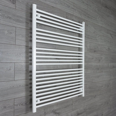 1200 mm High x 1000 mm Wide Heated Towel Radiator Flat White