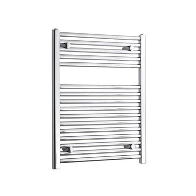 764x600mm Heated Straight Towel Rail Radiator Chrome