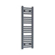 1000 x 300 Anthracite Dual Fuel Flat Heated Towel Rail Radiator - Elegant Radiators
