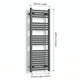 1200 mm High x 500 mm Wide Heated Towel Radiator Flat Black