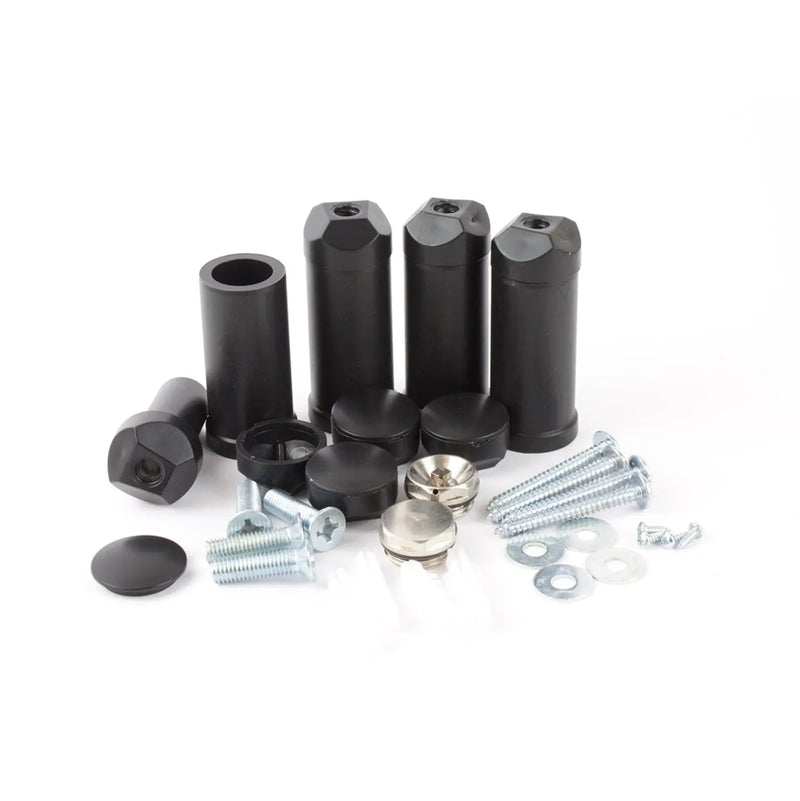 1800x300mm Dual Fuel Flat Black Heated Towel Rail Radiator