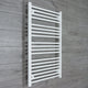 1000 x 700 White Dual Fuel Flat Heated Towel Rail Radiator - Elegant Radiators