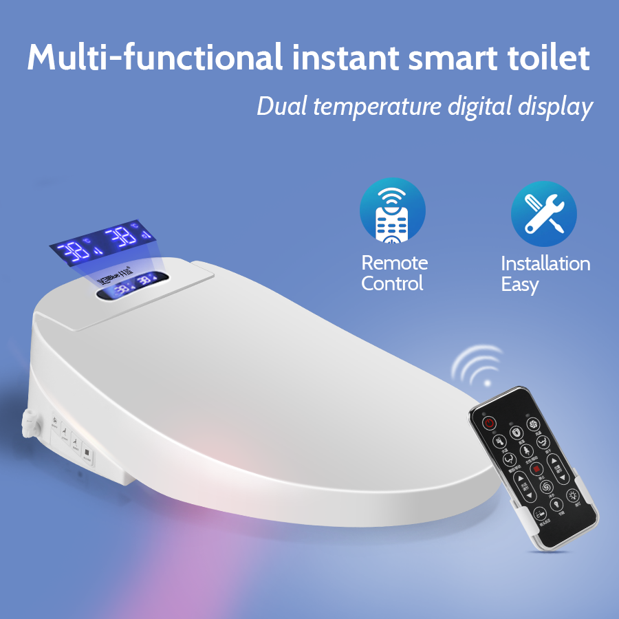 WellBlue Smart Heated Toilet Seat with Remote Functionality