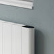 Reina Maia Horizontal Dry Electric Heated White Designer Radiator