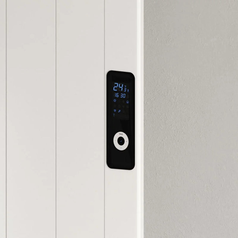 Reina Maia Vertical Dry Electric Heated White Designer Radiator