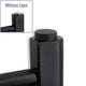 Matt Black Cover Caps For Towel Radiator Bleed - side view