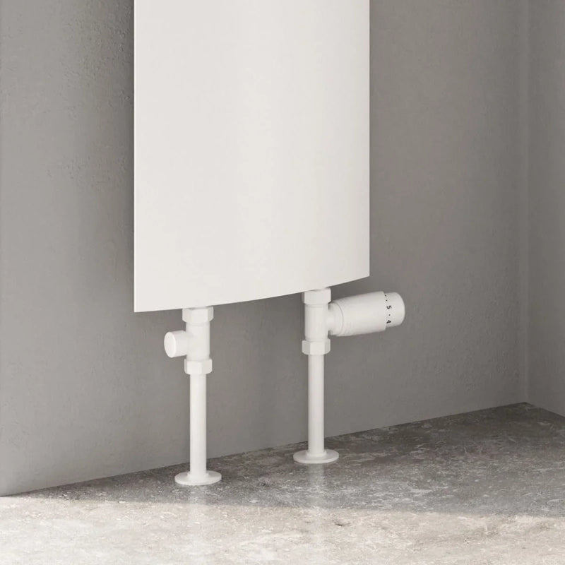 Reina Picoli White aluminium radiator roomset 2