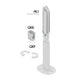 PK1 floor bracket for raw floor with QKK radiator clip and QKF floor cover