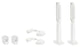 PK1 floor brackets pair: 2 x PK1, 2 x QKK clips and 2 x QKF floor covers