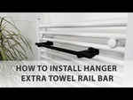 Extra Towel Rail Bar 460mm - Elegant Radiators Video