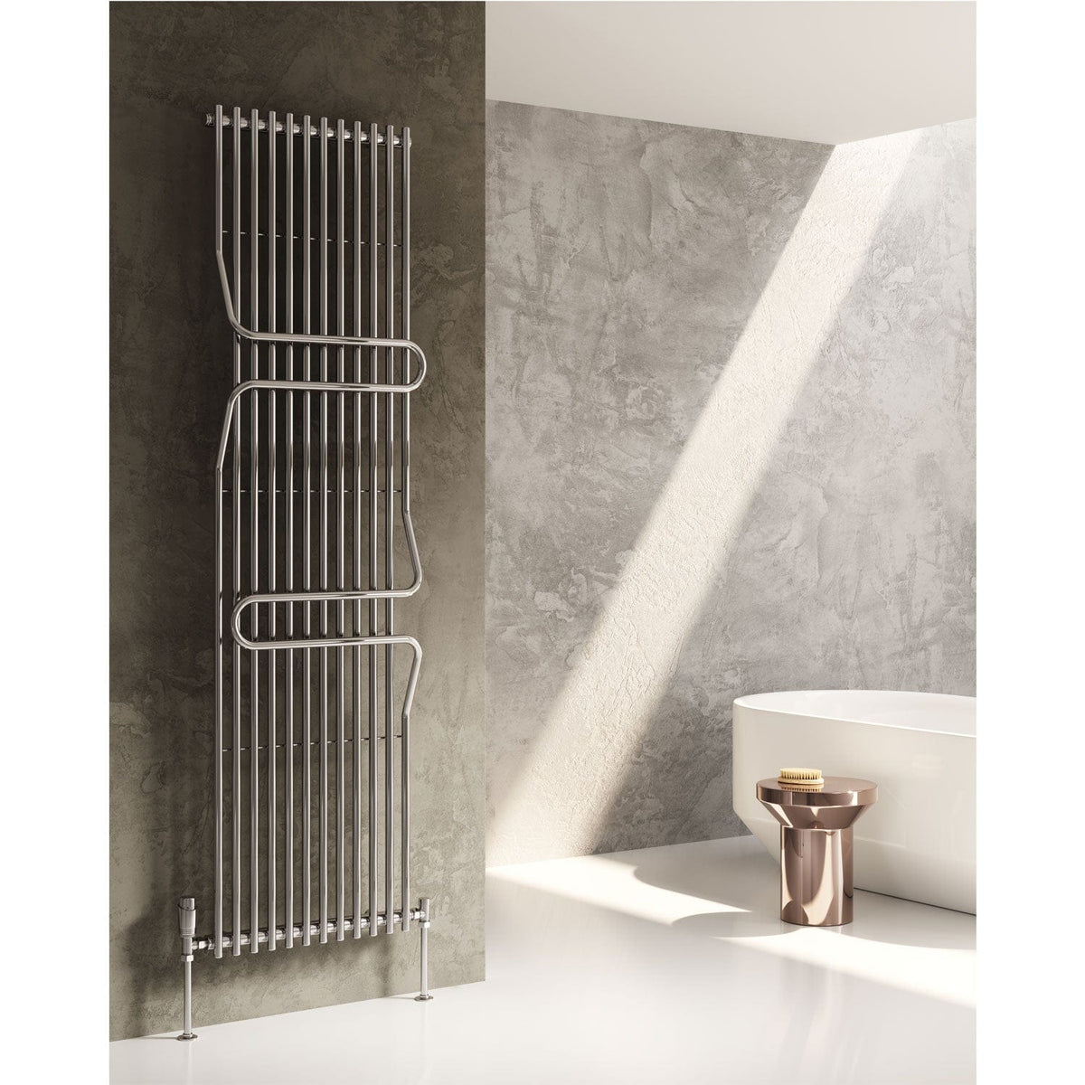 Reina Aletta Vertical Mild Steel Designer Radiators 1800 x 500mm