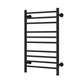 Matt Black / 800 x 500 mm Reina Arnage Dry Electric Heated Towel Rail Designer Radiator