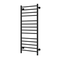 Matt Black / 1200 x 500 mm Reina Arnage Dry Electric Heated Towel Rail Designer Radiator