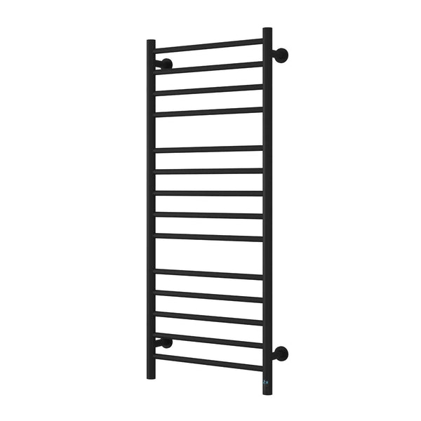 Matt Black / 1200 x 500 mm Reina Arnage Dry Electric Heated Towel Rail Designer Radiator