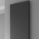 Reina Borda anthracite mild steel single panel radiator close-up of flat panel finish