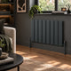 Reina Caldaro Horizontal Anthracite — dark living room