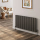 Reina Caldaro Horizontal Anthracite — room with herringbone floor