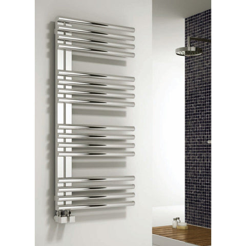 Reina Designer Adora Vertical Heated Towel Rail Stainless Steel Radiator