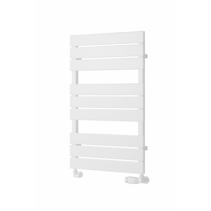 White / 823 x 500 mm Reina Designer Avola Vertical Heated Towel Rail Steel Radiator