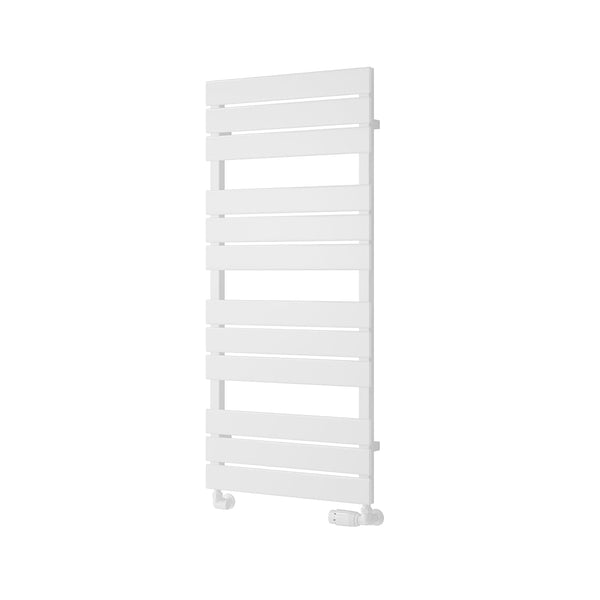 White / 1124 x 500 mm Reina Designer Avola Vertical Heated Towel Rail Steel Radiator