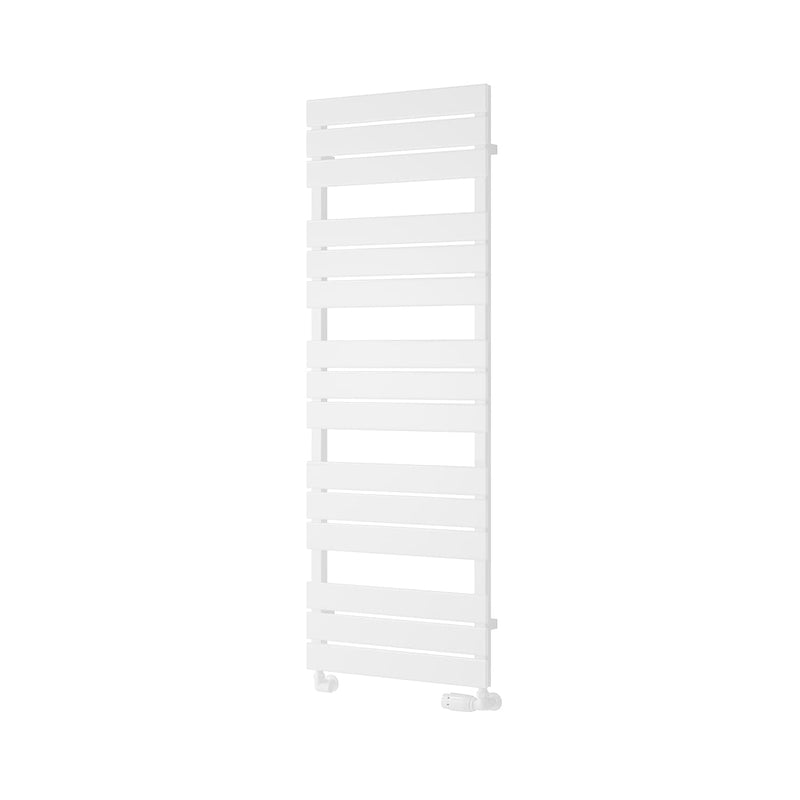 White / 1424 x 500 mm Reina Designer Avola Vertical Heated Towel Rail Steel Radiator