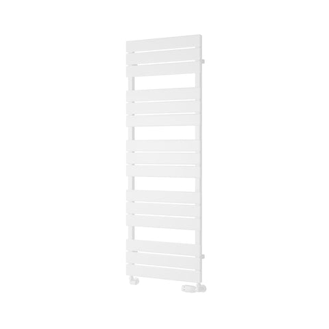 White / 1424 x 500 mm Reina Designer Avola Vertical Heated Towel Rail Steel Radiator