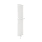 1800 x 440 mm / White Reina Designer Borda Vertical Heated Towel Rail Steel Radiator