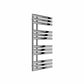 Chrome / 1130 x 500 mm Reina Designer Chisa Vertical Heated Towel Rail Steel Radiator