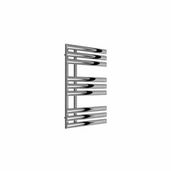 Chrome / 820 x 500 mm Reina Designer Chisa Vertical Heated Towel Rail Steel Radiator