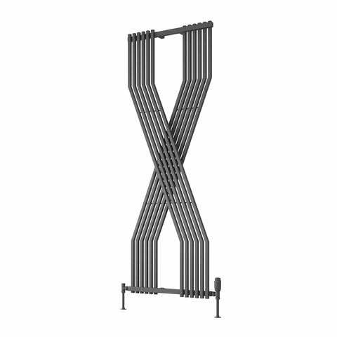 Anthracite Reina Designer Coredo Vertical Radiator