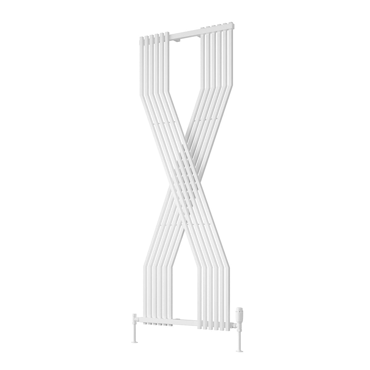 White Reina Designer Coredo Vertical Radiator