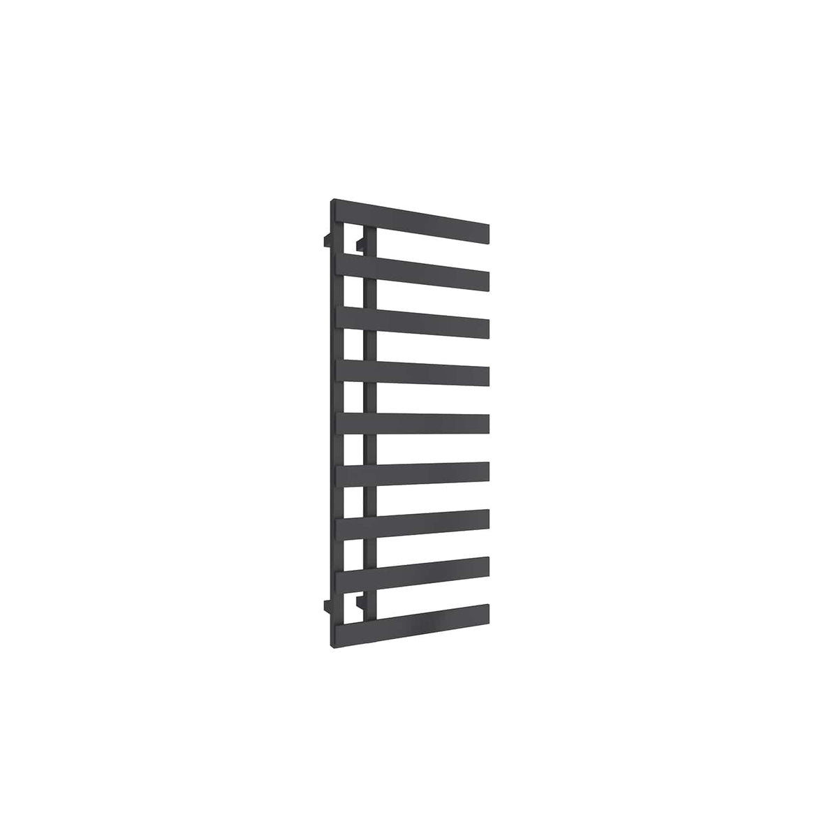 1235 x 500 mm / Anthracite Reina Designer Florina Vertical Chrome Heated Towel Rail Steel Radiator