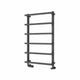 Anthracite / 875 x 500 mm Reina Designer Glora Vertical Chrome Heated Towel Rail Steel Radiator