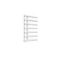 White / 780 x 500 mm Reina Designer Grace Vertical Chrome Heated Towel Rail Steel Radiator