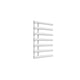 White / 780 x 500 mm Reina Designer Grace Vertical Chrome Heated Towel Rail Steel Radiator