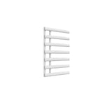 White / 780 x 500 mm Reina Designer Grace Vertical Chrome Heated Towel Rail Steel Radiator