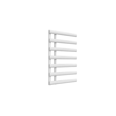 White / 780 x 500 mm Reina Designer Grace Vertical Chrome Heated Towel Rail Steel Radiator