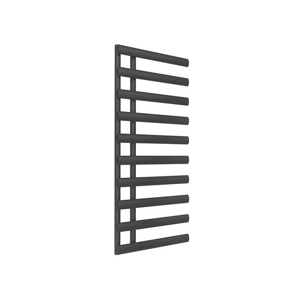 Anthracite / 1140 x 500 mm Reina Designer Grace Vertical Chrome Heated Towel Rail Steel Radiator