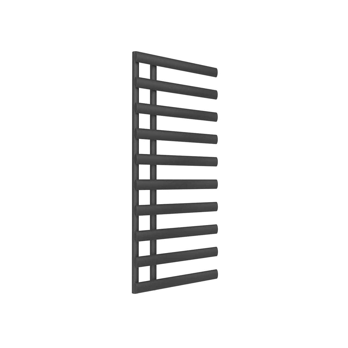 Anthracite / 1140 x 500 mm Reina Designer Grace Vertical Chrome Heated Towel Rail Steel Radiator