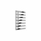 Chrome / 780 x 500 mm Reina Designer Grace Vertical Chrome Heated Towel Rail Steel Radiator