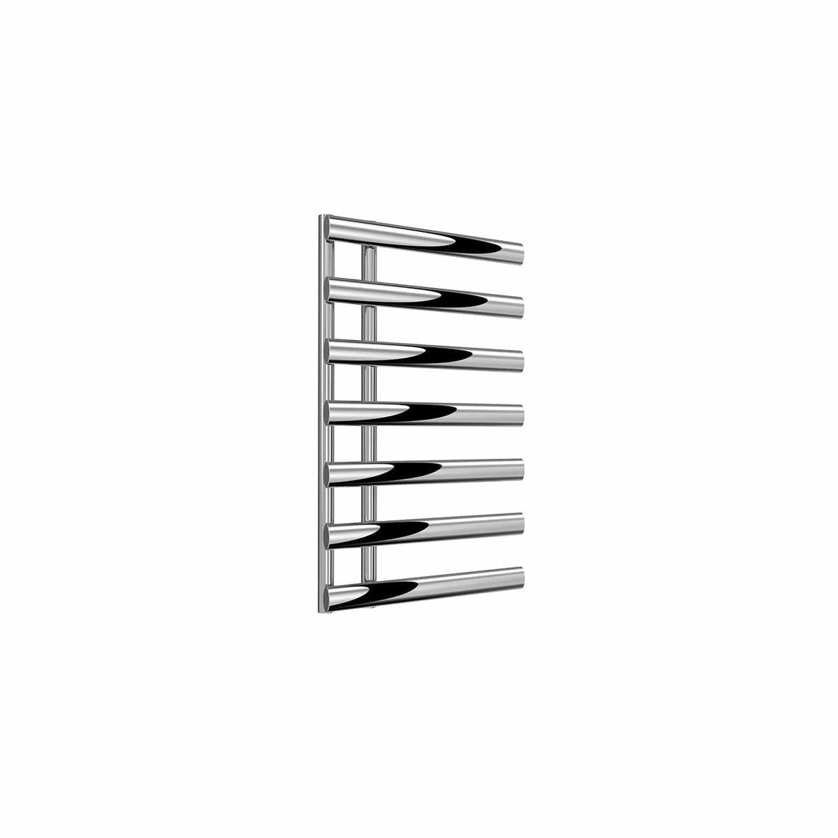 Chrome / 780 x 500 mm Reina Designer Grace Vertical Chrome Heated Towel Rail Steel Radiator