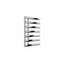 Chrome / 780 x 500 mm Reina Designer Grace Vertical Chrome Heated Towel Rail Steel Radiator