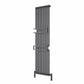 Anthracite Reina Designer Grande Vertical Chrome Heated Towel Rail Steel Radiator