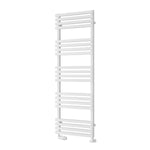 White / 1436 x 500 mm Reina Designer Kale Vertical Heated Towel Rail Steel Radiator
