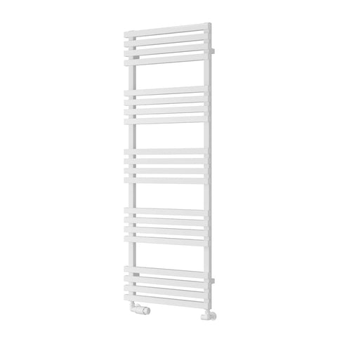 White / 1436 x 500 mm Reina Designer Kale Vertical Heated Towel Rail Steel Radiator