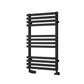 Black / 816 x 500 mm Reina Designer Kale Vertical Heated Towel Rail Steel Radiator