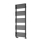 Black / 1436 x 500 mm Reina Designer Kale Vertical Heated Towel Rail Steel Radiator