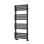 Black / 1126 x 500 mm Reina Designer Kale Vertical Heated Towel Rail Steel Radiator