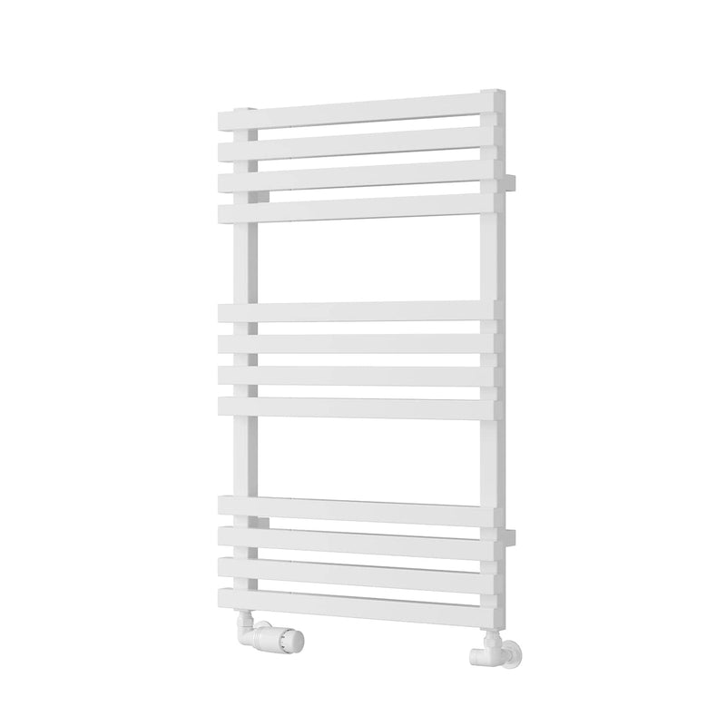 White / 816 x 500 mm Reina Designer Kale Vertical Heated Towel Rail Steel Radiator