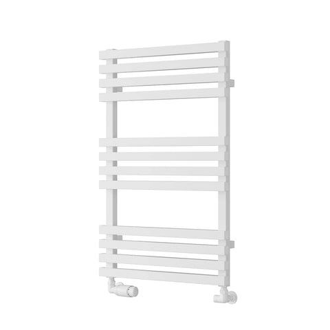 White / 816 x 500 mm Reina Designer Kale Vertical Heated Towel Rail Steel Radiator